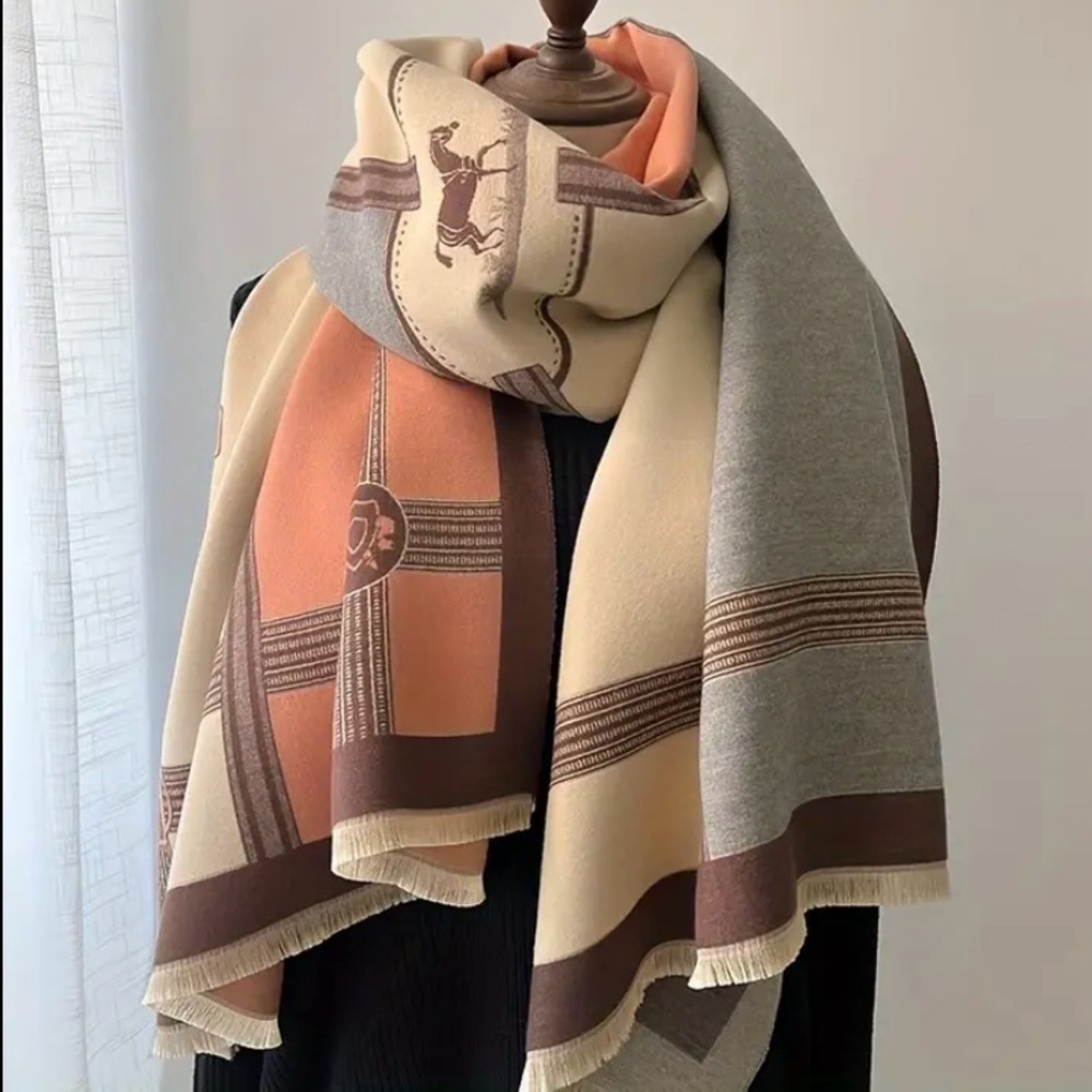 Equestrian Style Scarf NWT - Picture 2 of 7